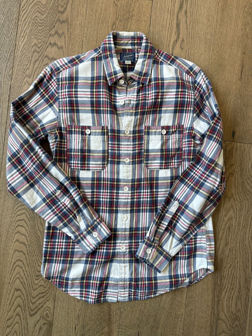J. Crew Vintage Plaid Flannel Shirt Sportsmen's Outfitter Small